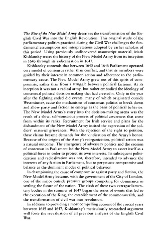 The Rise of the New Model Army