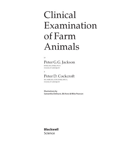 Clinical Examination of Farm Animals
