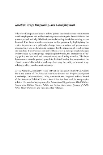 Taxation, Wage Bargaining, and Unemployment