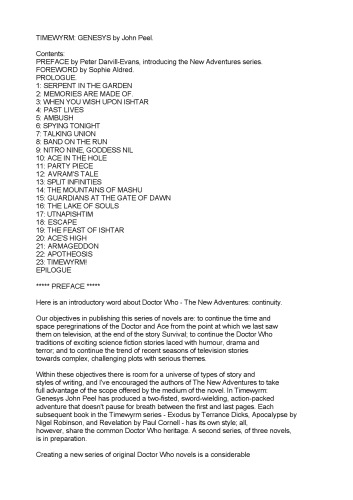 Timewyrm Genesys (Doctor Who)