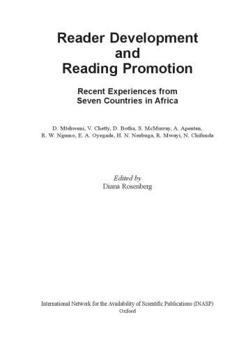 Reader Development and Reading Promotion: Recent Experiences from Seven Countries in Africa
