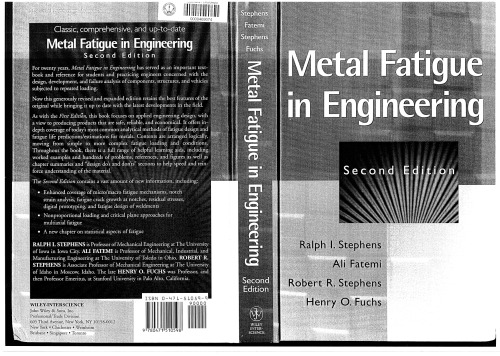 Metal Fatigue in Engineering, 2nd Edition