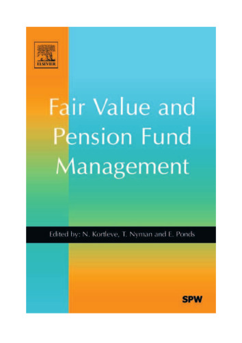 Fair Value and Pension Fund Management