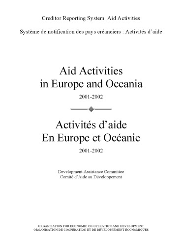 Creditor Reporting System on Aid Activities: Aid Activities in Europe and Oceania 2001-2002 Volume 2003 Issue 5