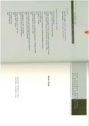 The Global Dynamics of Racial and Ethnic Mobilization (Studies in Social Inequality)