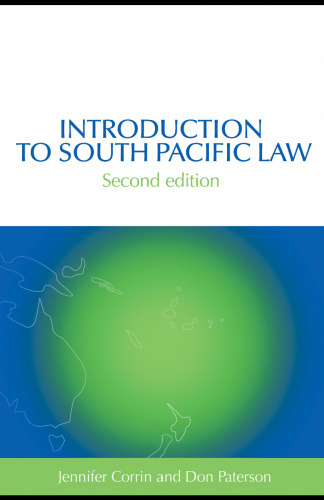 Introduction to South Pacific Law 2 e (South Pacific Law Series)