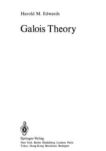 Galois Theory
