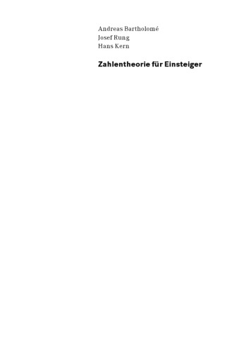 Zahlentheorie fur Einsteiger