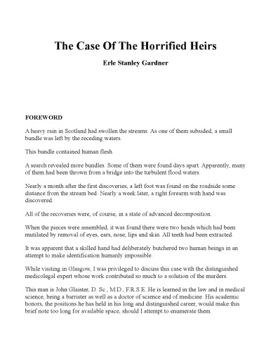 The Case of the Horrified Heirs