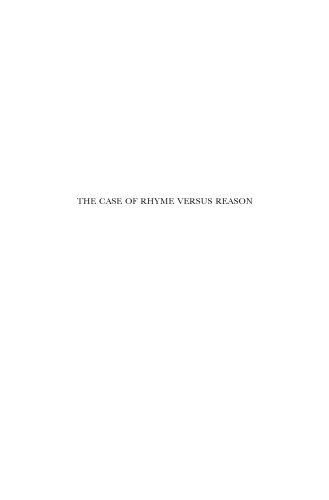 The Case Of Rhyme Versus Reason: IBN Al-Rumi And His Poetics In Context (Brill Studies in Middle Eastern Literatures)