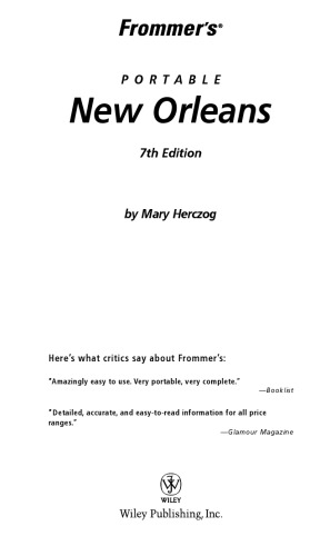Frommer's Portable New Orleans: A Full Post-Katrina Update (Frommer's Portable)