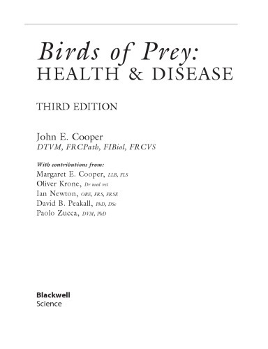 Birds of Prey: Health and Disease