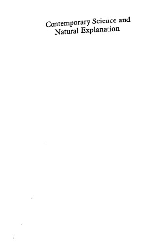 Contemporary Science and Natural Explanation: Commonsense Conceptions of Causality