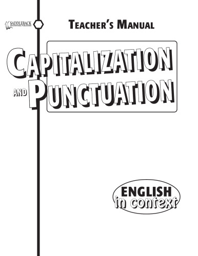 Capitalization and Punctuation (English in Context)