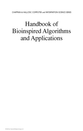 Handbook of Bioinspired Algorithms and Applications (Chapman & Hall CRC Computer & Information Science Series)