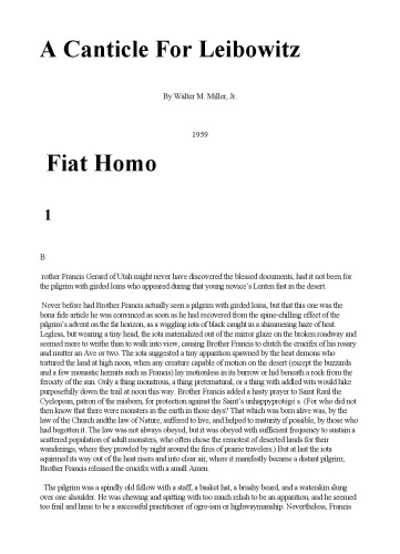 A Canticle for Leibowitz