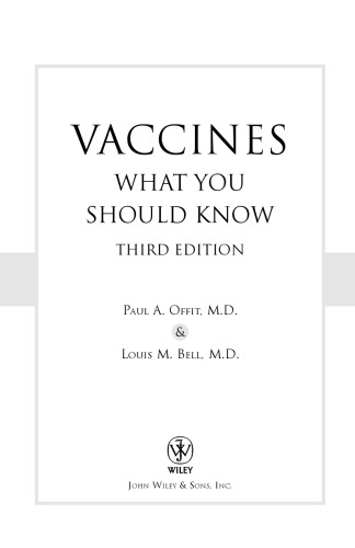 Vaccines: What You Should Know, Third Edition