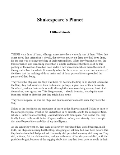 Shakespeare's Planet