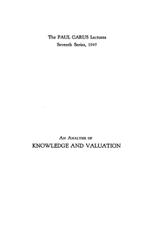An Analysis Of Knowledge And Valuation