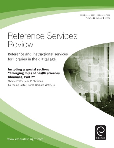 Reference Services Review, Volume 33, Number 1, 2005
