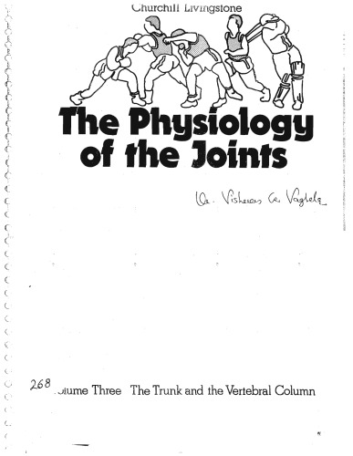 Physiology of Joints (Vol. 3, the Trunk and the Vertebral Column)