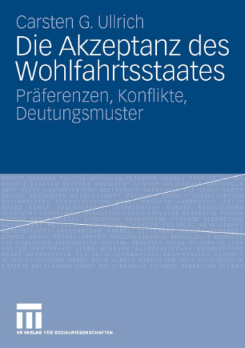 Die Akzeptanz des Wohlfahrtsstaates