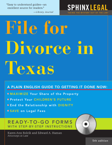 File for Divorce in Texas, 5th Edition