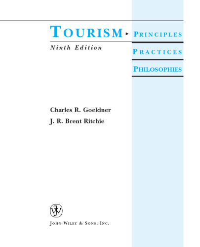 Tourism: Principles, Practices, Philosophies (2002)