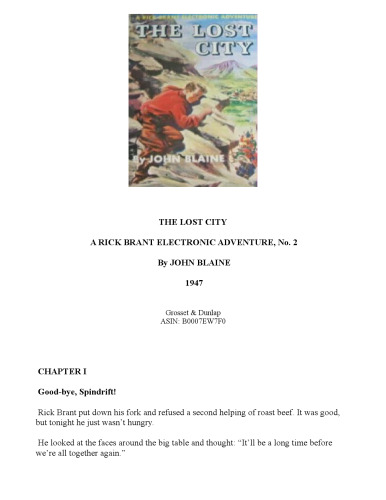 The Lost City (A Rick Brant Electronic Adventure, 2)