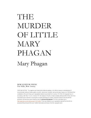 The Murder of Little Mary Phagan