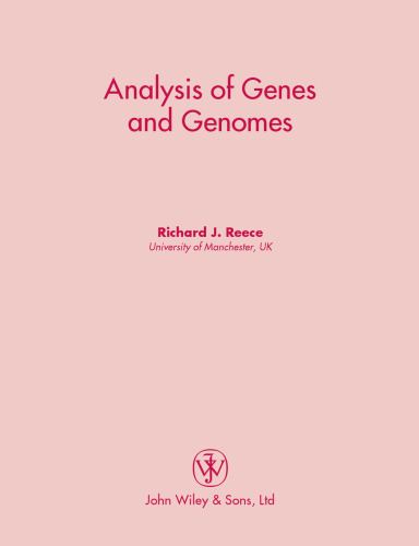 Analysis of Genes and Genomes