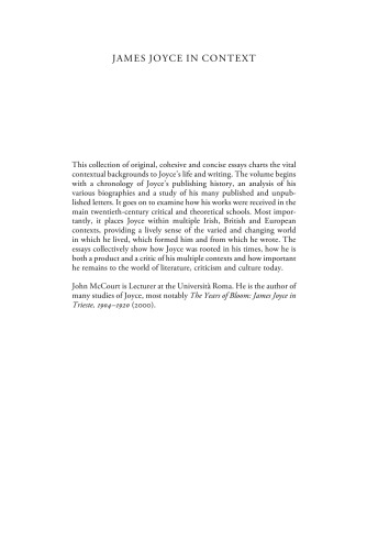 James Joyce in Context