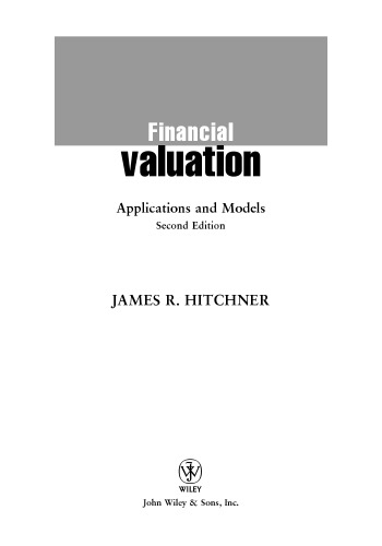 Financial Valuation: Applications and Models (Second Edition)