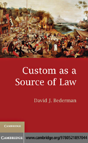 Custom as a Source of Law