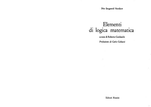 Elementi di Logica Matematica
