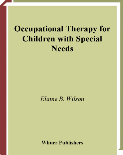 Occupational Therapy for Children with Special Needs