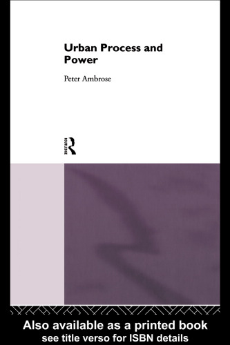 Urban Process and Power