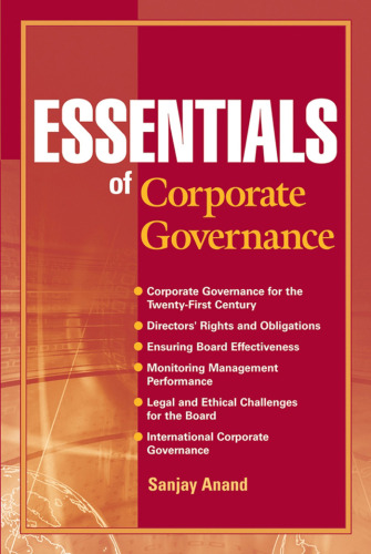 Essentials of Corporate Governance (Essentials Series)
