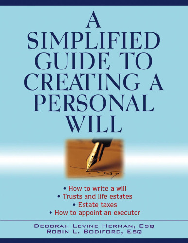 A Simplified Guide to Creating a Personal Will