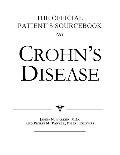 The Official Patient's Sourcebook on Crohn's Disease