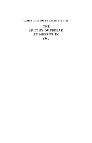 The Mutiny Outbreak at Meerut in 1857