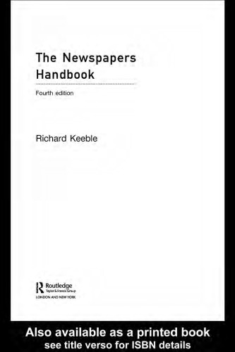 The Newspapers Handbook (Media Practice)