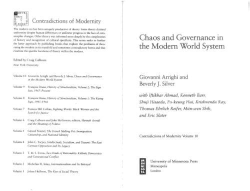 Chaos and Governance in the Modern World System (Contradictions of Modernity, 10)