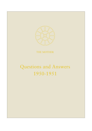 Questions and Answers 1950-51