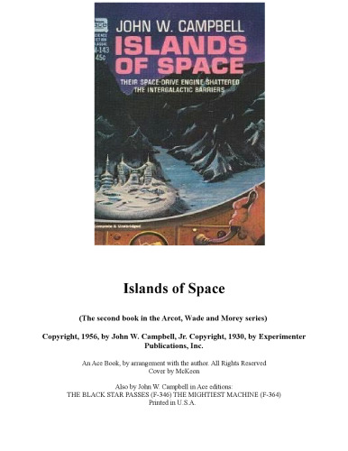 Islands Of Space (The second book in the Arcot, Wade and Morey series)