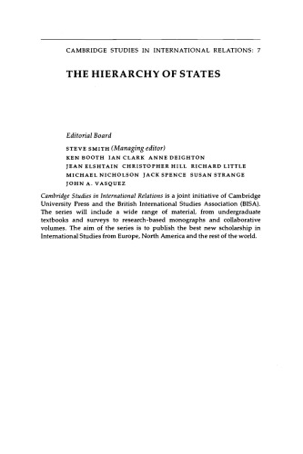 The Hierarchy of States: Reform and Resistance in the International Order