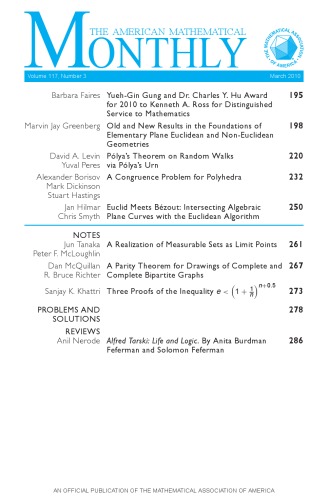 American Mathematical Monthly, volume 117, number 3, March 2010