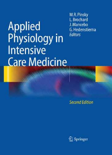Applied Physiology in Intensive Care Medicine