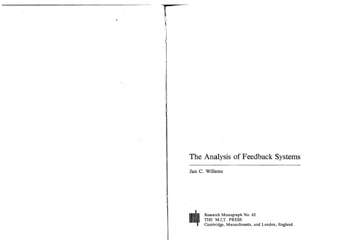 The Analysis of Feedback Systems (1971)