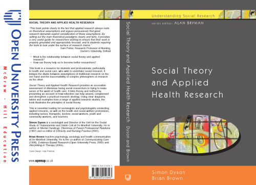 Social Theory and Applied Health Research (Understanding Social Research S.)